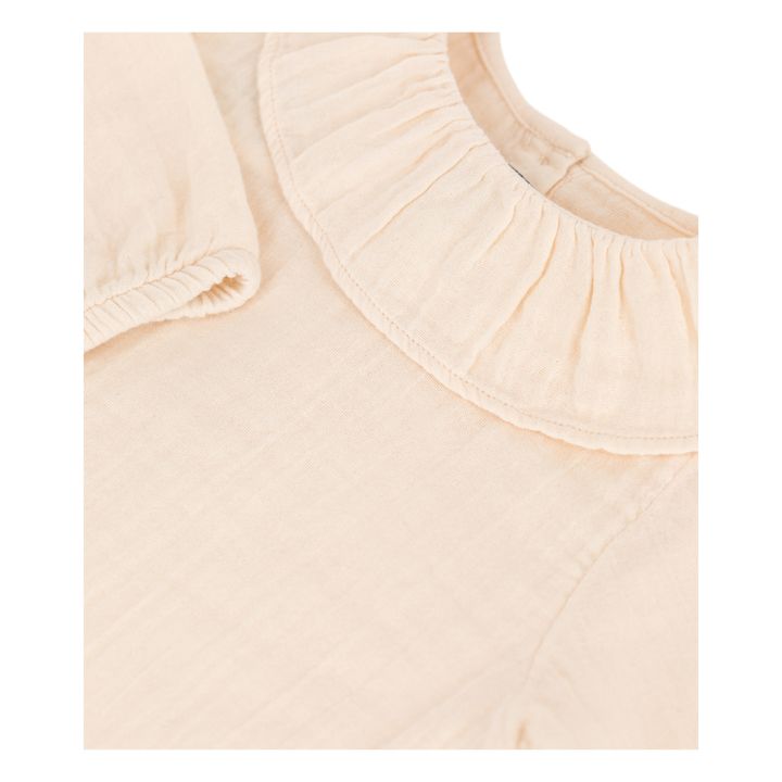 Camilla Cotton Muslin Blouse Beige- Product image n°3