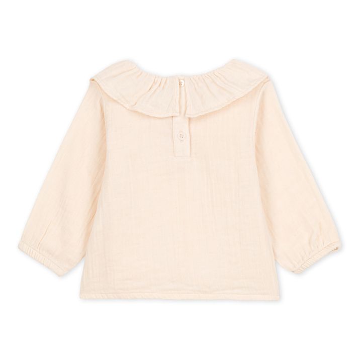 Camilla Cotton Muslin Blouse Beige- Product image n°4