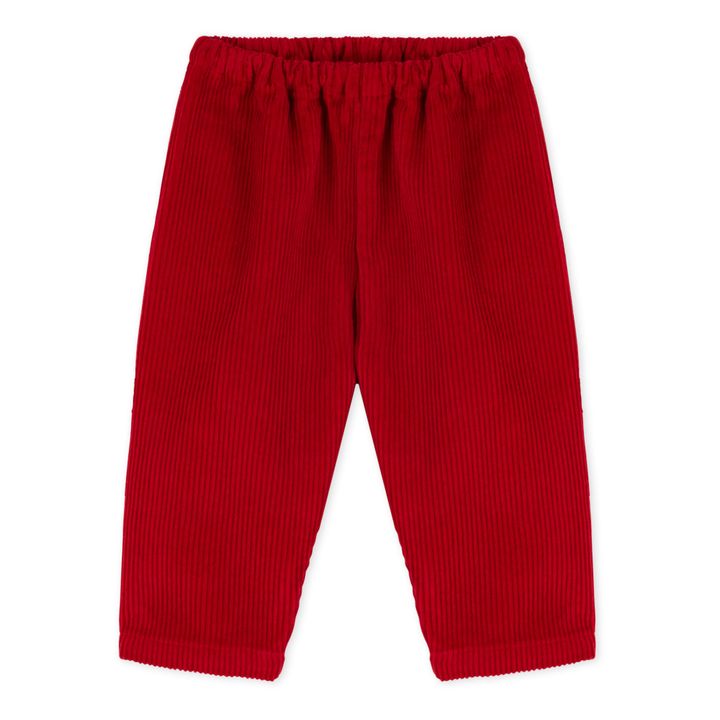 Colas Velour Trousers | Red- Product image n°0