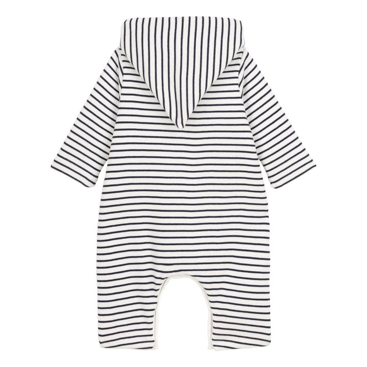 Combinaison Marinière Coton Bio Cristo Bleu marine- Image produit n°3