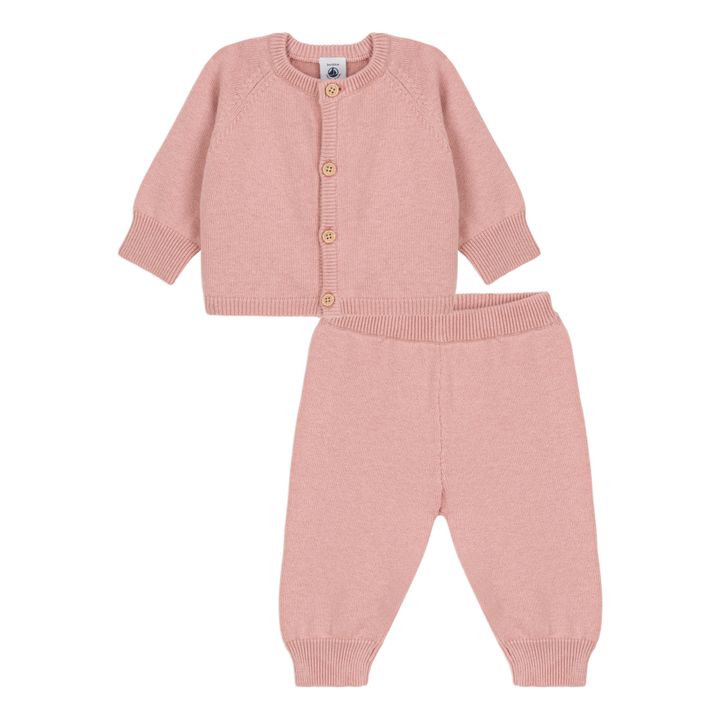 Crush Knitted Top & Bottom Set | Rosa- Imagen del producto n°0