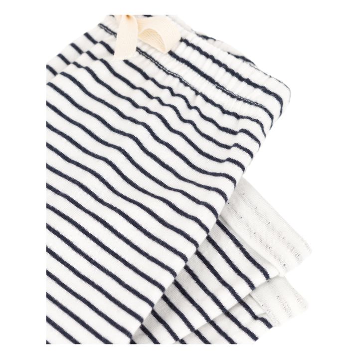 Pantalones marineros tubulares de algodón orgánico Coupole | Azul- Imagen del producto n°1