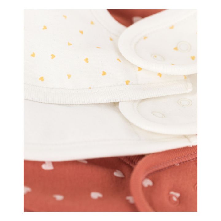 Croisade Organic Cotton Bibs - Set of 3 Crudo- Imagen del producto n°1