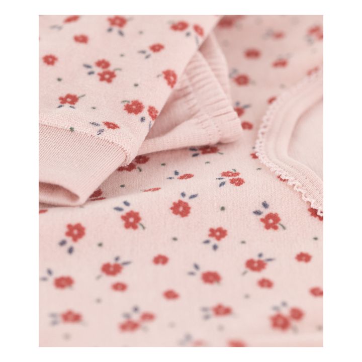 Cagette Organic Cotton Velour Nightgown & Legging Set | Rosa Melocotón- Imagen del producto n°1