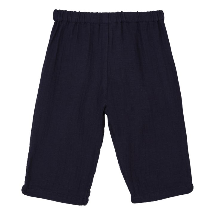 Futur Organic Cotton Muslin Trousers Azul Marino- Imagen del producto n°0