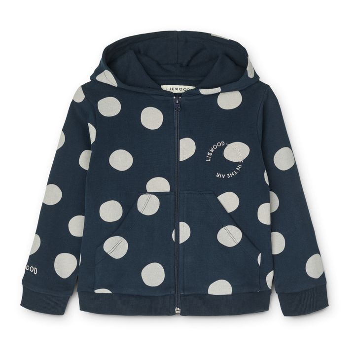 Baldur Organic Cotton Hoodie Navy blue- Product image n°0