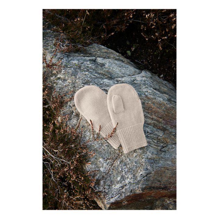 Millie Merino Wool Mittens | Cream- Product image n°2