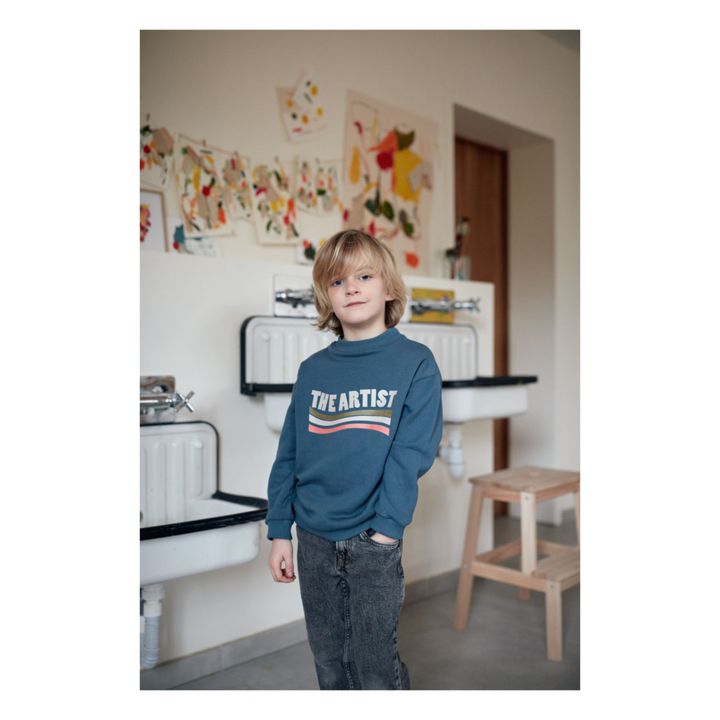 Sweat Artist Poppy | Bleu- Image produit n°2
