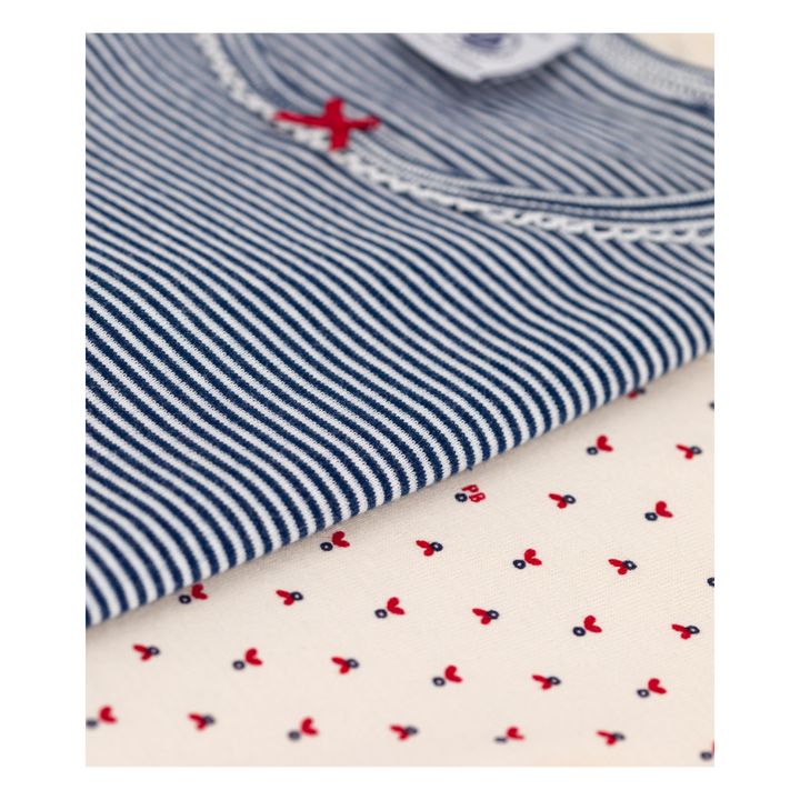 Lot 2 T-Shirts Petits Cœurs | Ecru- Image produit n°1
