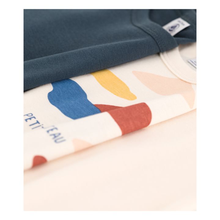 Lot 3 T-Shirts Coton Bio Nuages Ecru- Image produit n°1