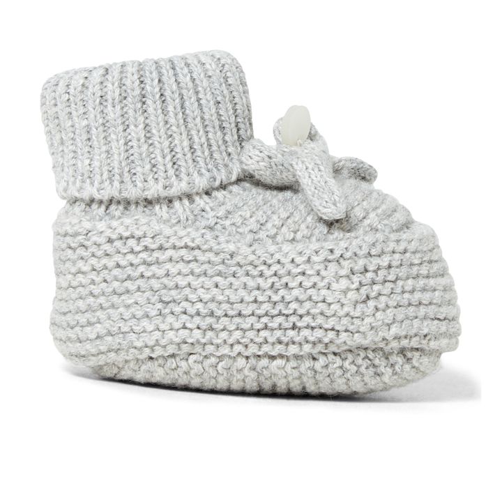 Cotton, Wool and Cashmere Booties Gris Jaspeado- Imagen del producto n°0
