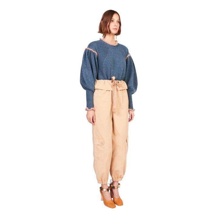 Dayanna Extra Fine Mohair Jumper | Navy blue- Product image n°2