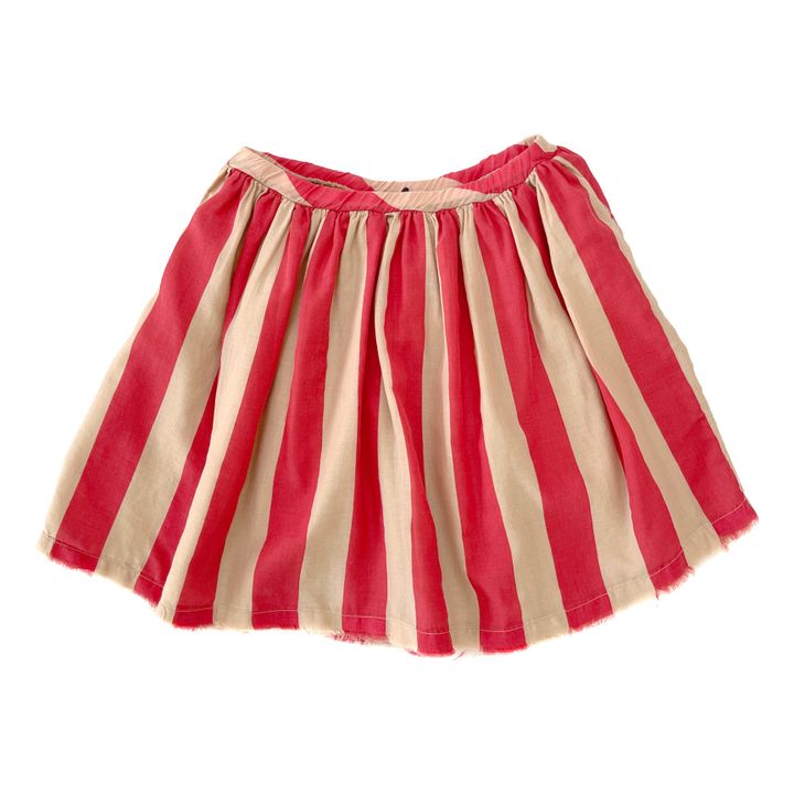 Organic Cotton Striped Skirt | Rojo- Imagen del producto n°0
