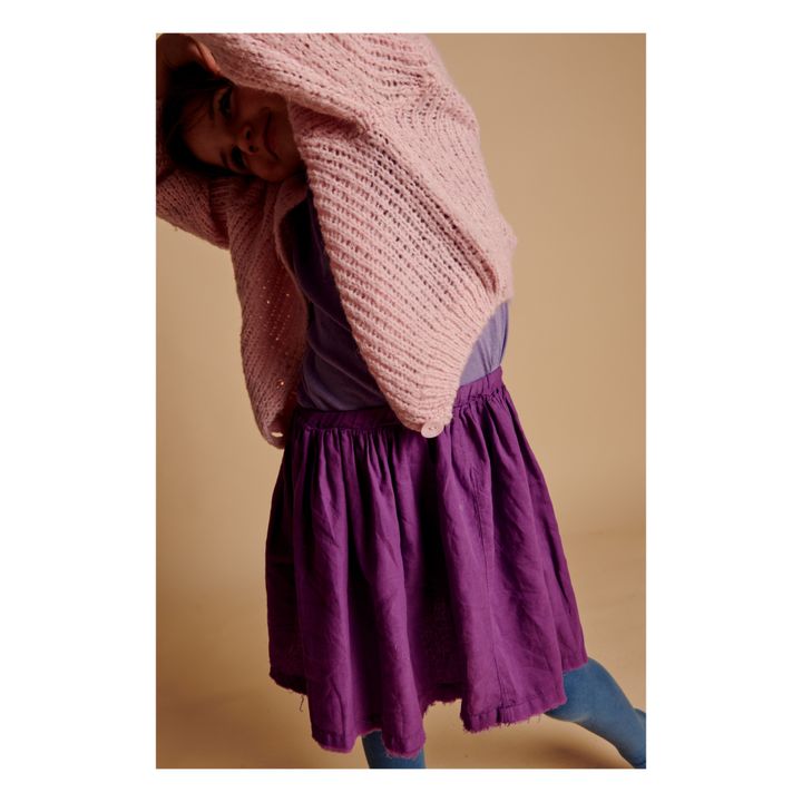 Cardigan Laine Alpaga | Rose pâle- Image produit n°2