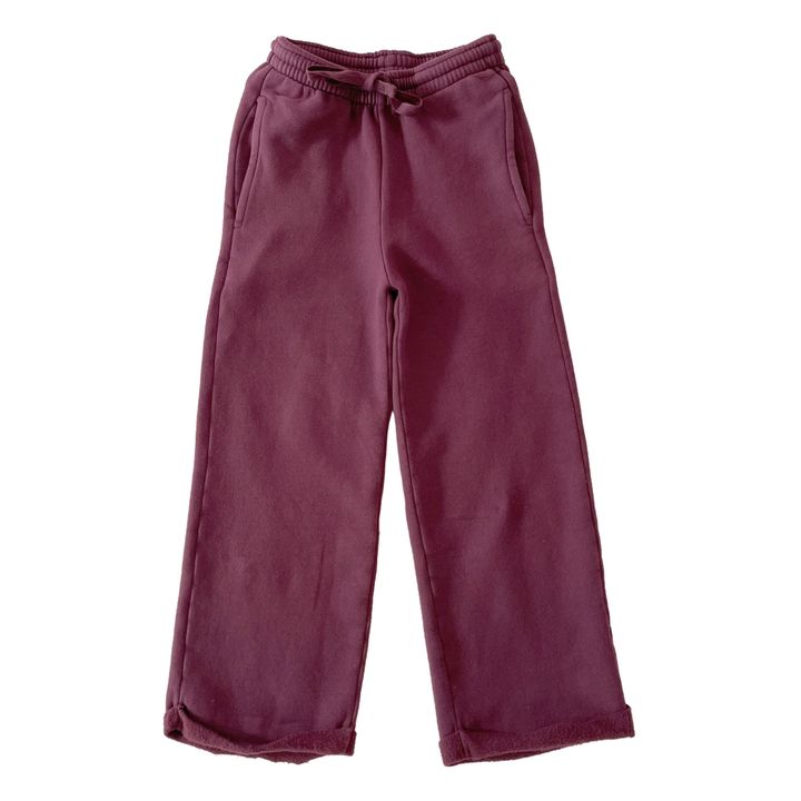 Organic Cotton Straight Leg Joggers Purple- Product image n°0
