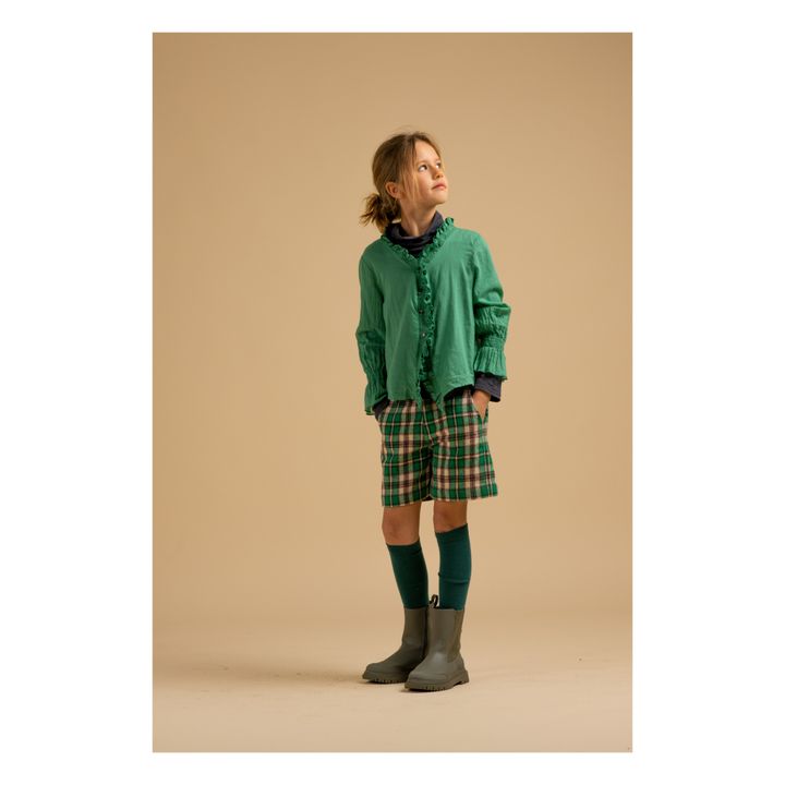 Pantaloncini a quadri | Verde- Immagine del prodotto n°1