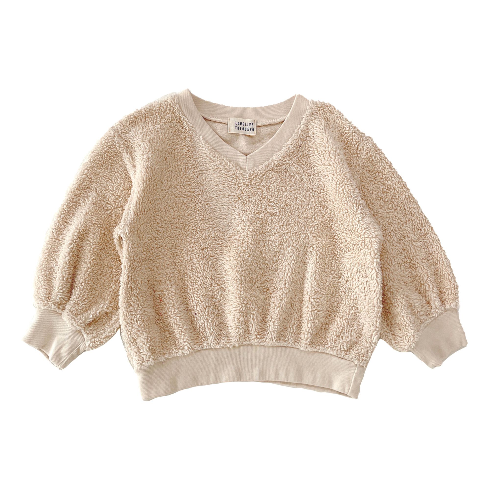V-Neck Sweatshirt | Beige- Imagen del producto n°0
