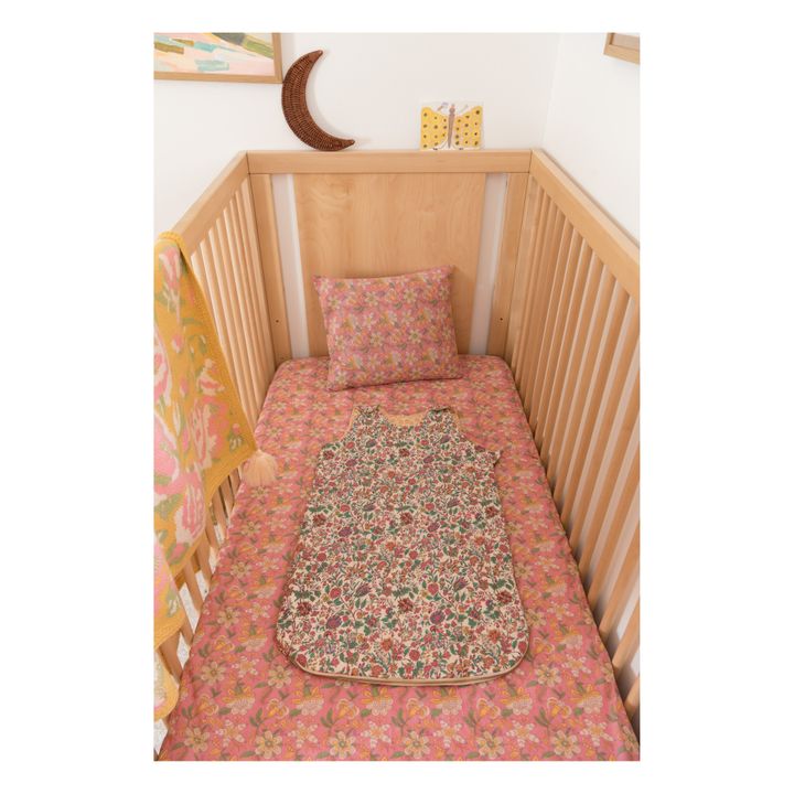 Nicole Organic Cotton Fitted Sheet Rosa- Imagen del producto n°3