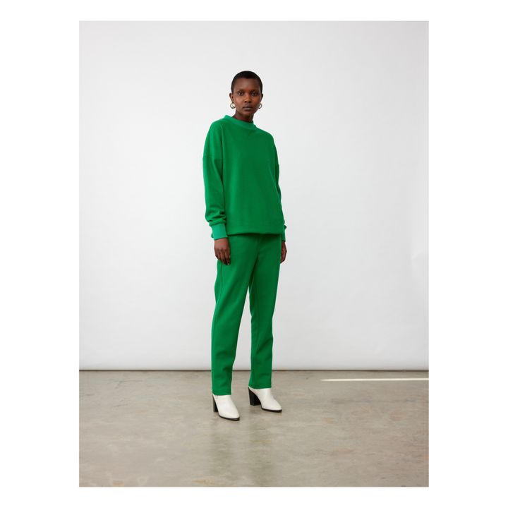 Porter Woollen Trousers | Smaragdgrün- Produktbild Nr. 1