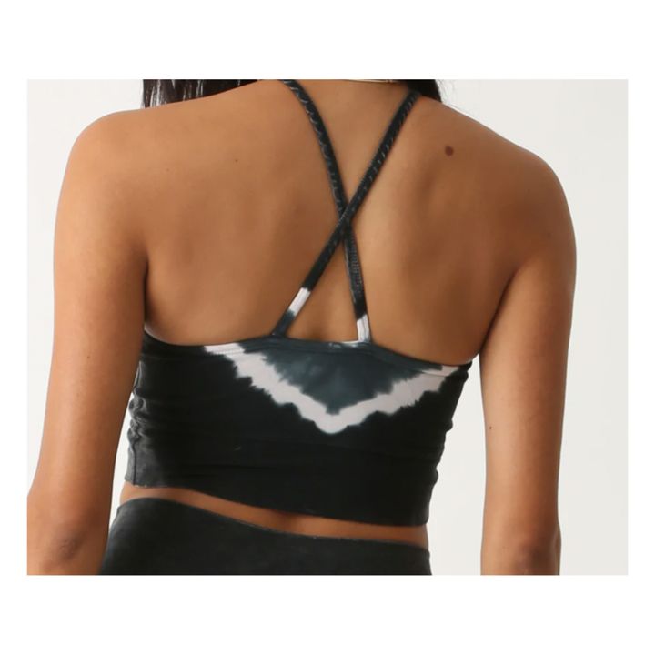Bardot Acid Herringbone Crop Top | Negro- Imagen del producto n°3