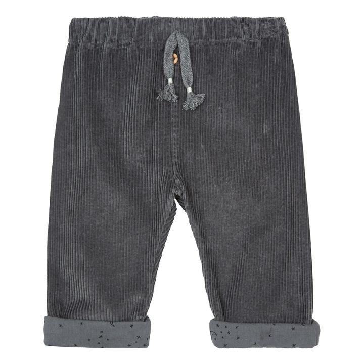 Corduroy Harem Pants Gris Antracita- Imagen del producto n°0