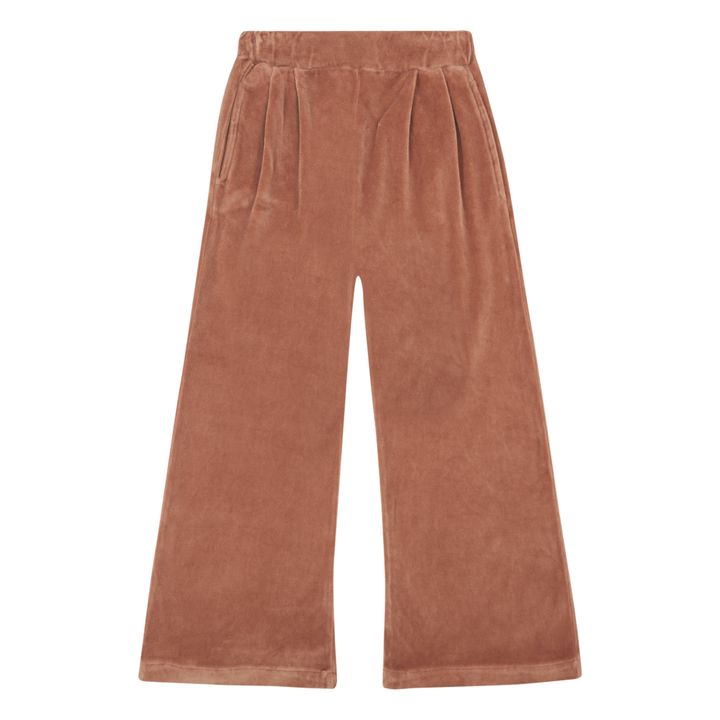 Organic Cotton Velour Trousers Altrosa- Produktbild Nr. 0