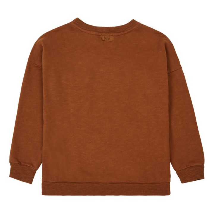 Sweat Coton Bio Poche Rouille- Image produit n°2