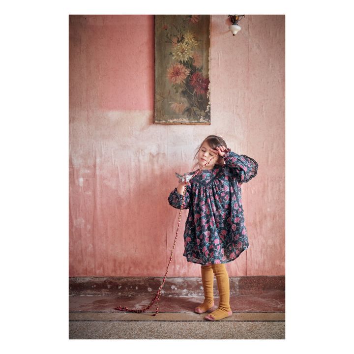 Robe Coton Bio Lara Gris anthracite- Image produit n°1