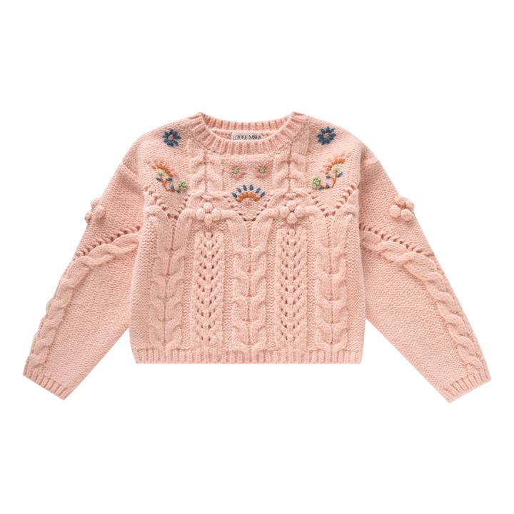 Georgette Hand-Embroidered Jumper Rosa- Imagen del producto n°0