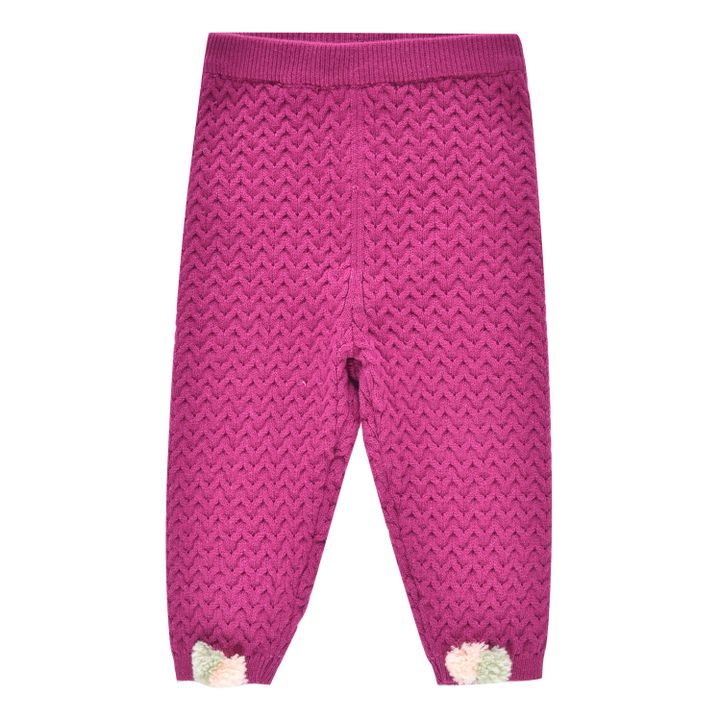 Moldavia Wool and Alpaca Leggings Fuchsia- Product image n°0