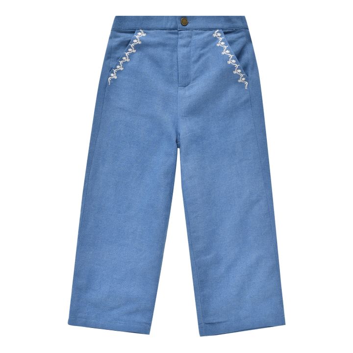 Pantalon Flor Bleu jean- Image produit n°0