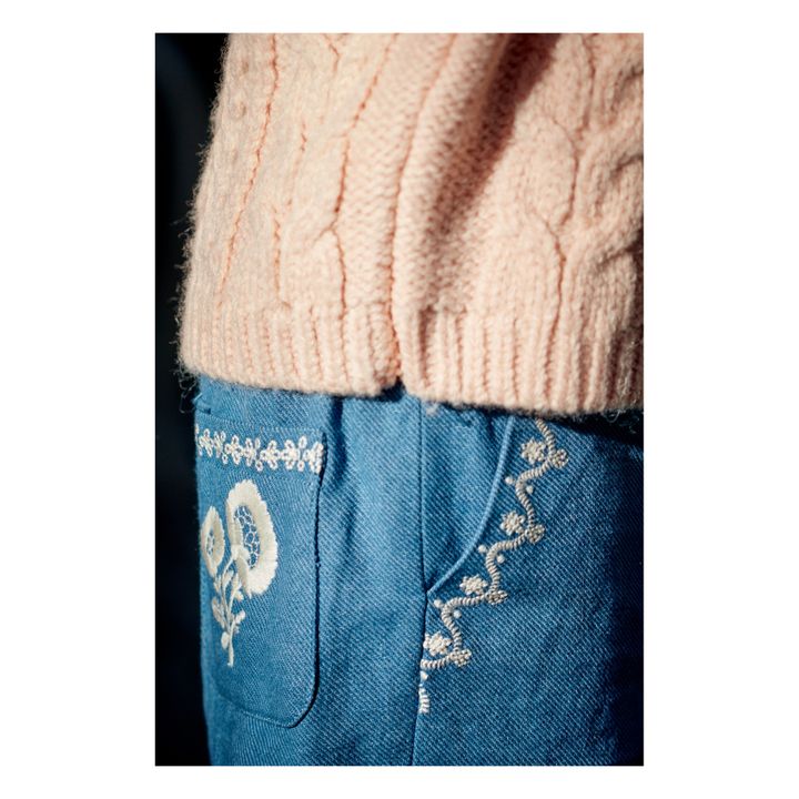 Pantalon Flor Bleu jean- Image produit n°5