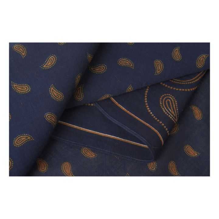 609 Silk Scarf Blu marino- Immagine del prodotto n°4