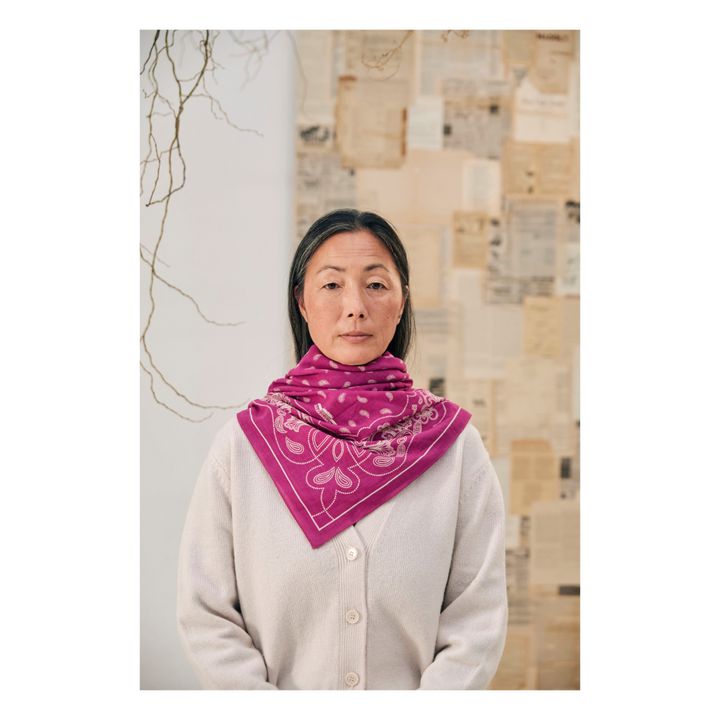 609 Silk Scarf Rosa Fushia- Imagen del producto n°1
