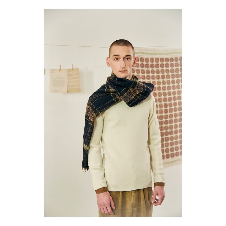 645 Woollen Scarf Azul Marino- Imagen del producto n°1