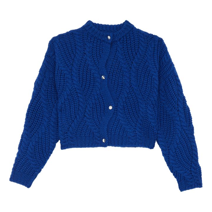 Divine Braided Virgin Wool Vest | Blu reale- Immagine del prodotto n°0