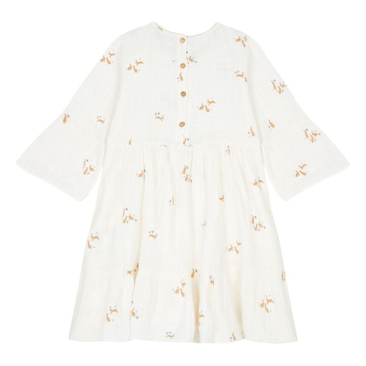Bunny Cotton Muslin Frill Dress Seidenfarben- Produktbild Nr. 2