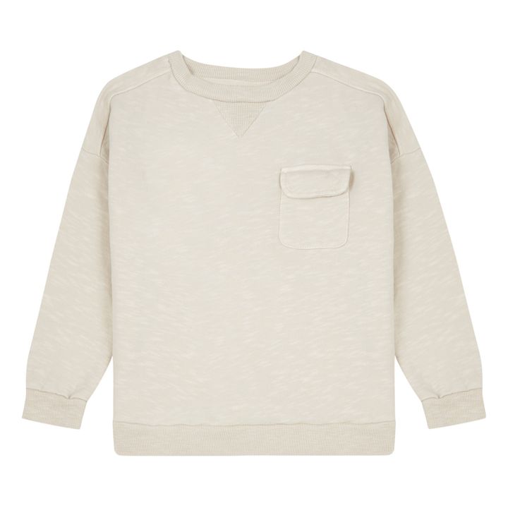 Organic Cotton Pocket Sweatshirt Crudo- Imagen del producto n°0