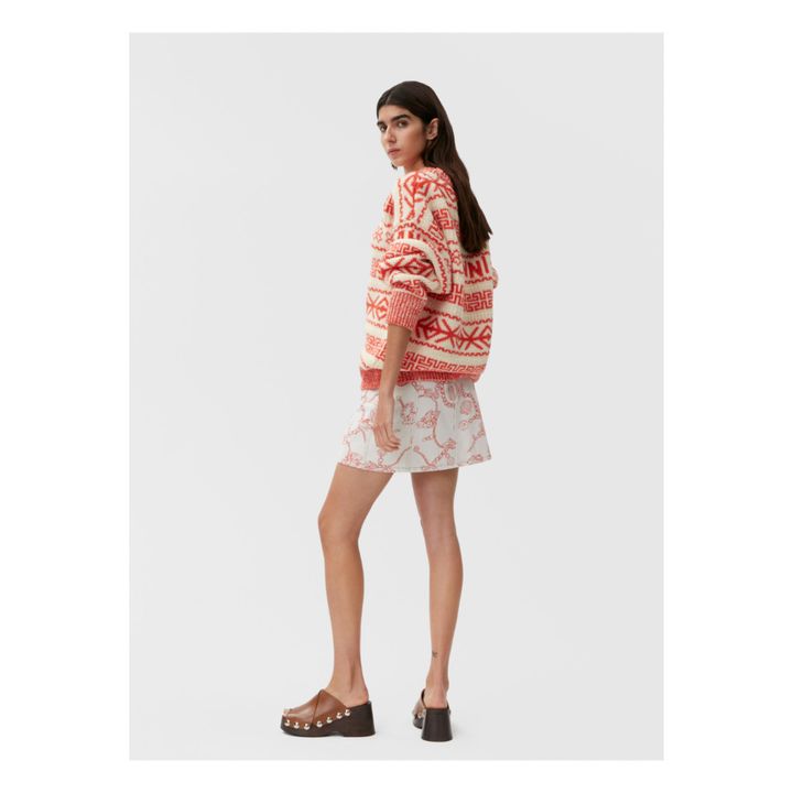 Summer Organic Wool Jumper | Red- Product image n°3