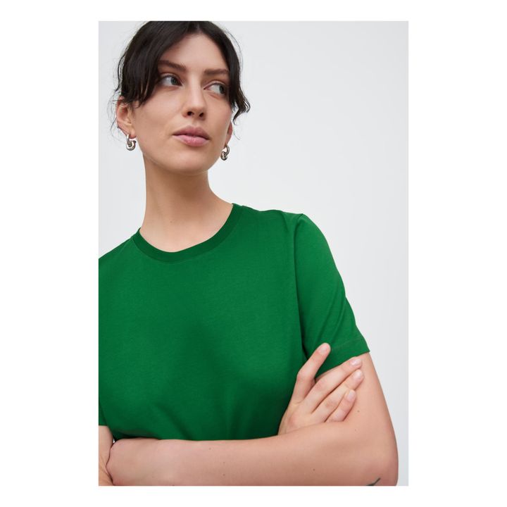 Classic Organic Cotton T-shirt | Verde- Imagen del producto n°3