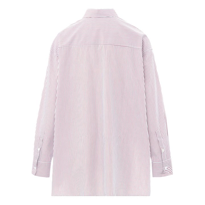 Benjamin Striped Oversize Shirt Rot- Produktbild Nr. 1