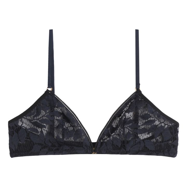 Fiora French Lace Bra | Blu notte- Immagine del prodotto n°0