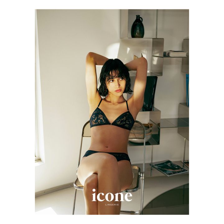 Soutien-gorge Fiora Dentelle Française | Bleu nuit- Image produit n°2