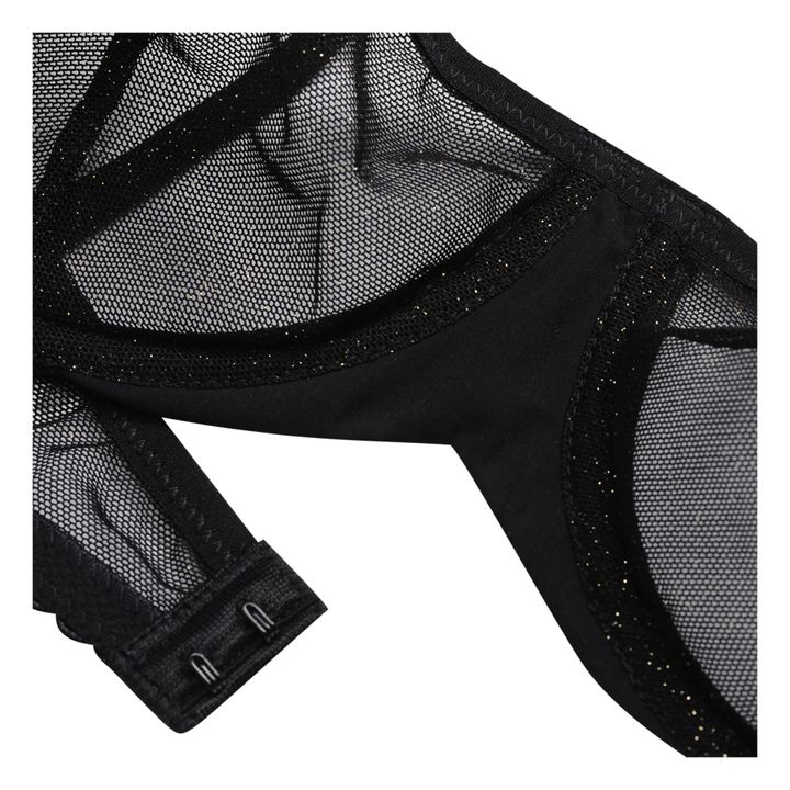 Tiana Sparkly Tulle Bra | Nero- Immagine del prodotto n°6