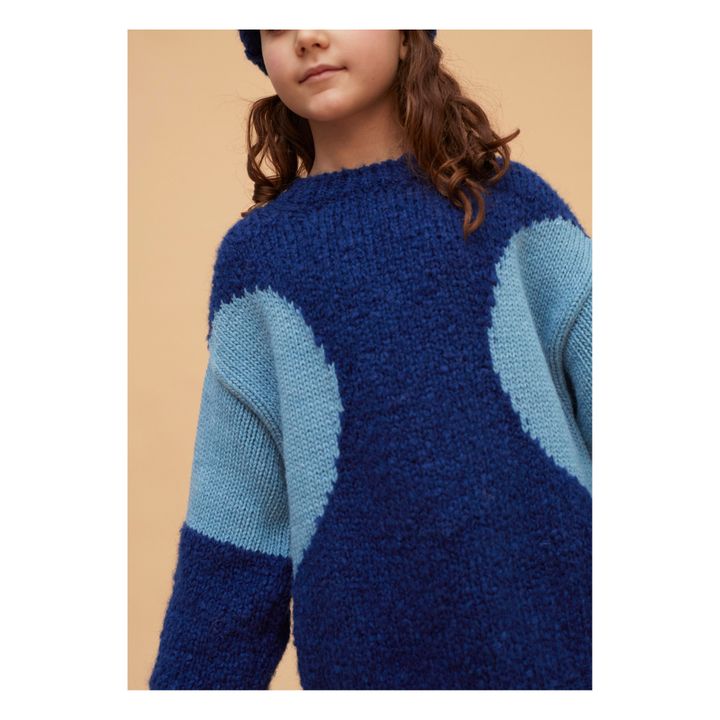 Alpaca Wool Jumper Blu- Immagine del prodotto n°2