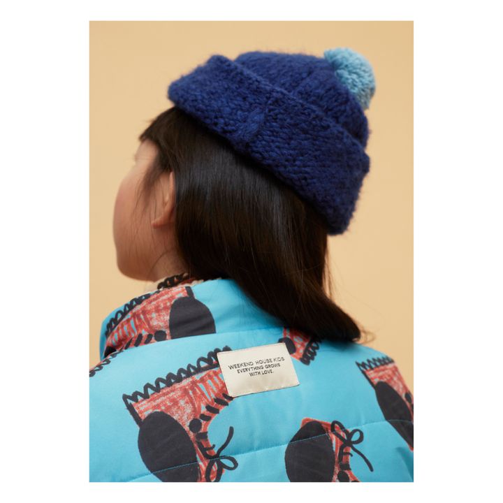 Pompom Beanie Blu- Immagine del prodotto n°2