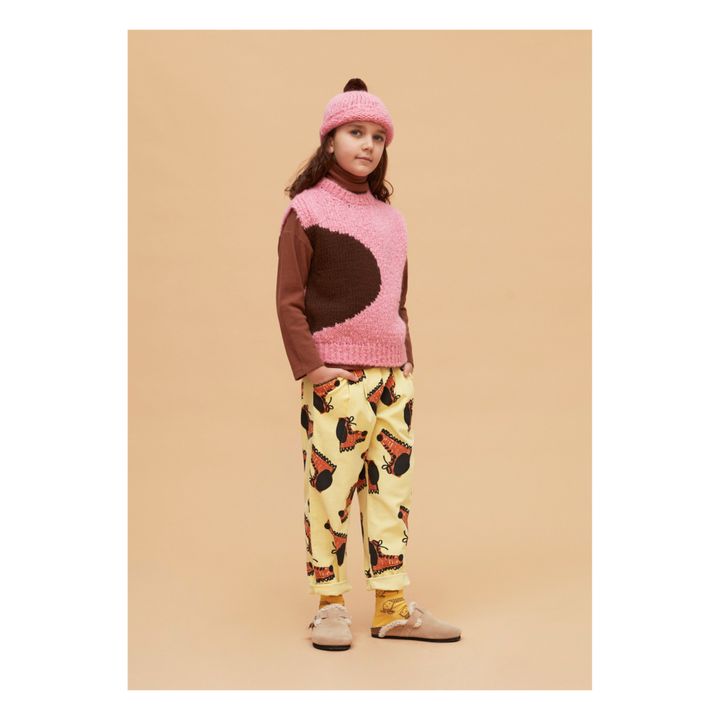 Shoe Print Trousers Ecru- Immagine del prodotto n°1