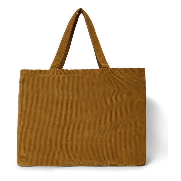 Cabas Velours Côtelé - Collection Femme | Ocre- Image produit n°0