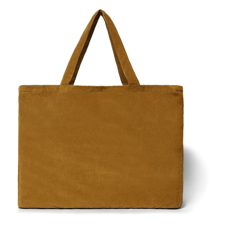 Cabas Velours Côtelé - Collection Femme - Ocre- Image produit n°4