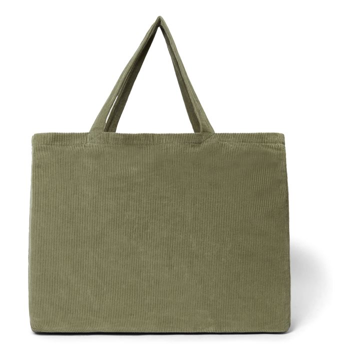 Bolso cabas de pana - Colección Mujer | Verde- Imagen del producto n°0